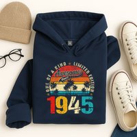 Vintage Awesome Since 1945 80th Birthday 80 Years Old Hoodie