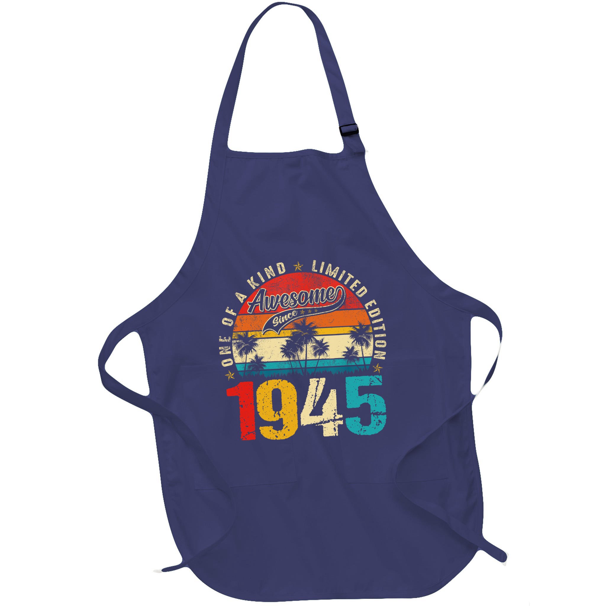 Vintage Awesome Since 1945 80th Birthday 80 Years Old Apron