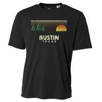 Vintage Austin Sunset Texas Souvenir Cooling Performance Crew T-Shirt