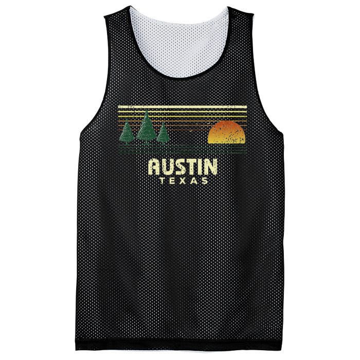 Vintage Austin Sunset Texas Souvenir Mesh Reversible Basketball Jersey Tank