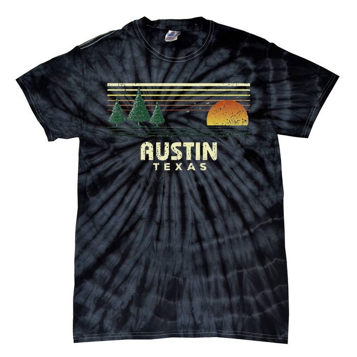 Vintage Austin Sunset Texas Souvenir Tie-Dye T-Shirt