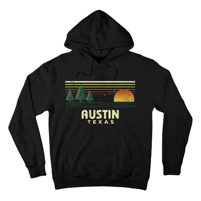 Vintage Austin Sunset Texas Souvenir Tall Hoodie