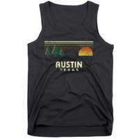 Vintage Austin Sunset Texas Souvenir Tank Top