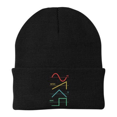 Vintage Analogue Synthesizer Techno Waveform Synth Nerd Beanie