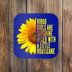 Virgo August September Birthday Sunflower Flower Great Gift Coaster