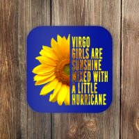 Virgo August September Birthday Sunflower Flower Great Gift Coaster