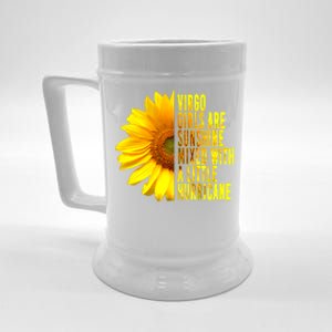 Virgo August September Birthday Sunflower Flower Great Gift Beer Stein