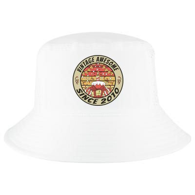 Vintage Awesome Since 2010 Birthday Gift Cool Comfort Performance Bucket Hat