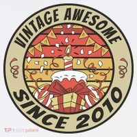 Vintage Awesome Since 2010 Birthday Gift Tank Top