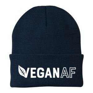 Vegan AF Shirts For Men Women Funny Vegetarian Gift Veganism Knit Cap Winter Beanie