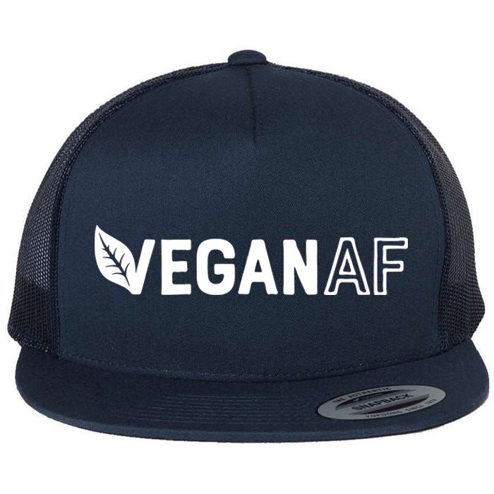 Vegan AF Shirts For Men Women Funny Vegetarian Gift Veganism Flat Bill Trucker Hat