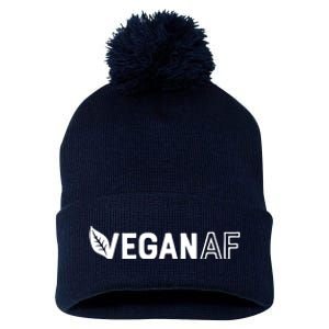 Vegan AF Shirts For Men Women Funny Vegetarian Gift Veganism Pom Pom 12in Knit Beanie