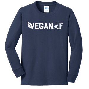 Vegan AF Shirts For Men Women Funny Vegetarian Gift Veganism Kids Long Sleeve Shirt