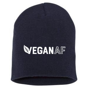 Vegan AF Shirts For Men Women Funny Vegetarian Gift Veganism Short Acrylic Beanie