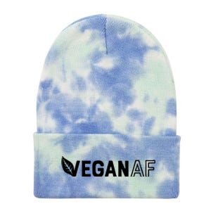 Vegan AF Shirts For Men Women Funny Vegetarian Gift Veganism Tie Dye 12in Knit Beanie