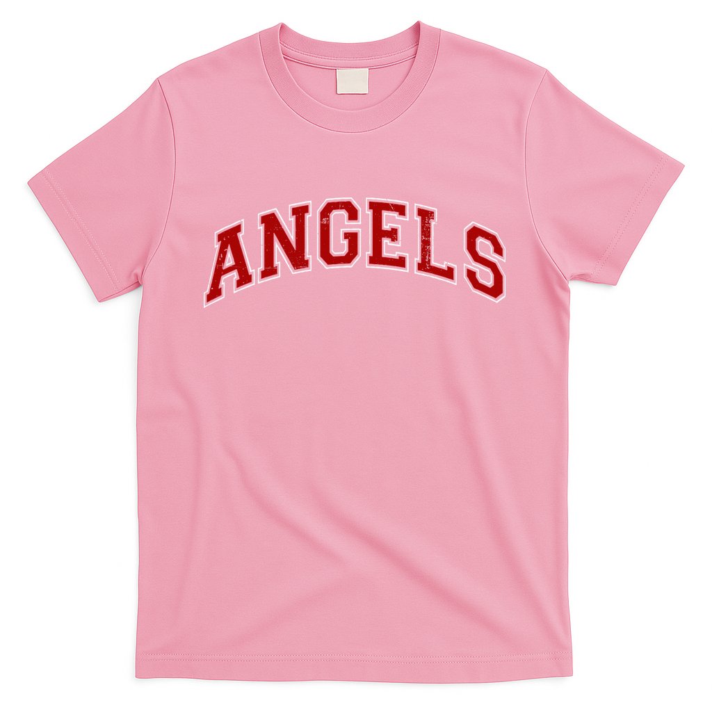 Vintage Angels Sports Name Athletic Text Arch Gift T-Shirt