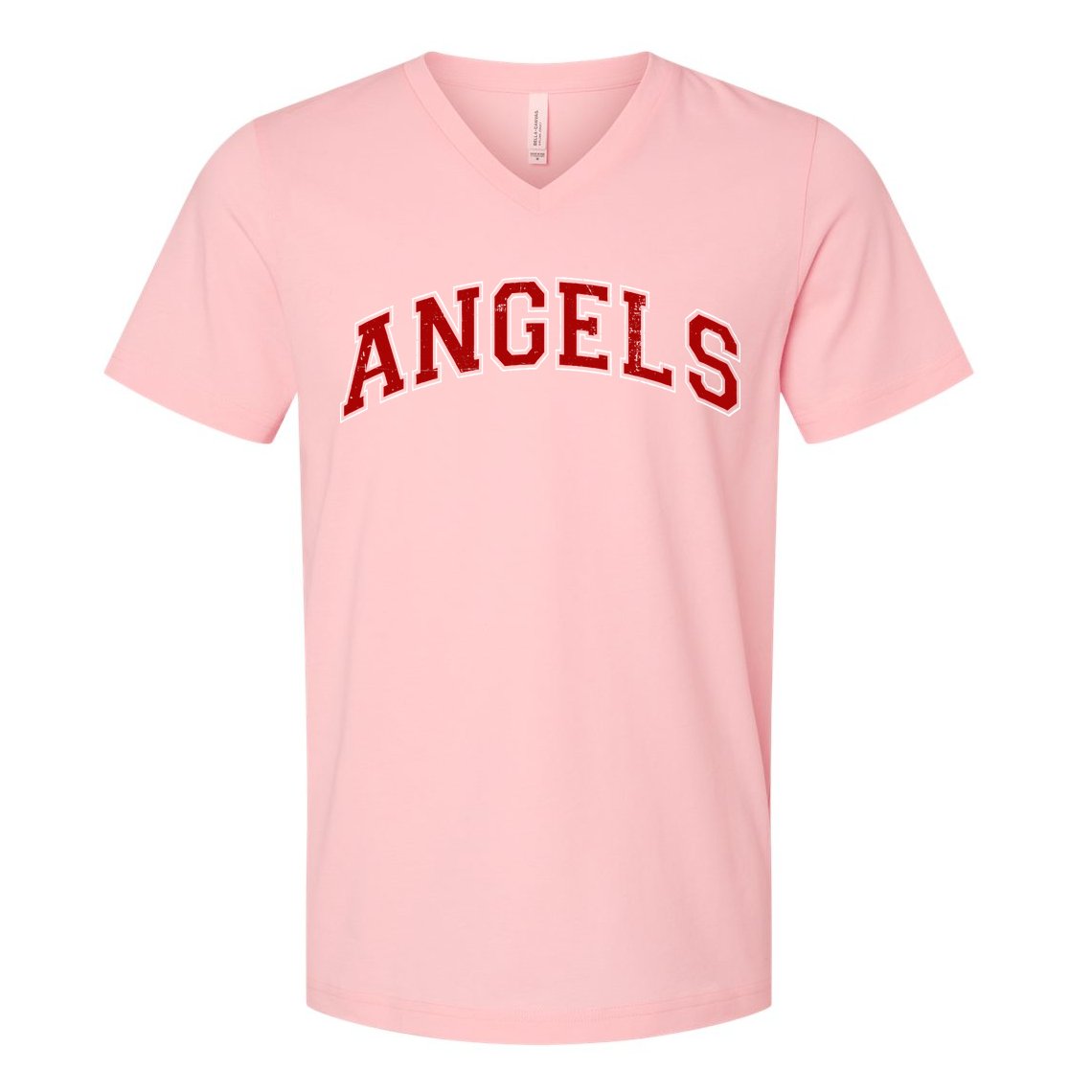 Vintage Angels Sports Name Athletic Text Arch Gift V-Neck T-Shirt