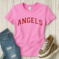 Vintage Angels Sports Name Athletic Text Arch Gift Womens T-Shirt