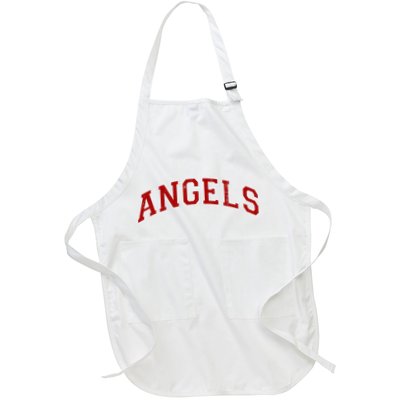 Vintage Angels Sports Name Athletic Text Arch Gift Apron