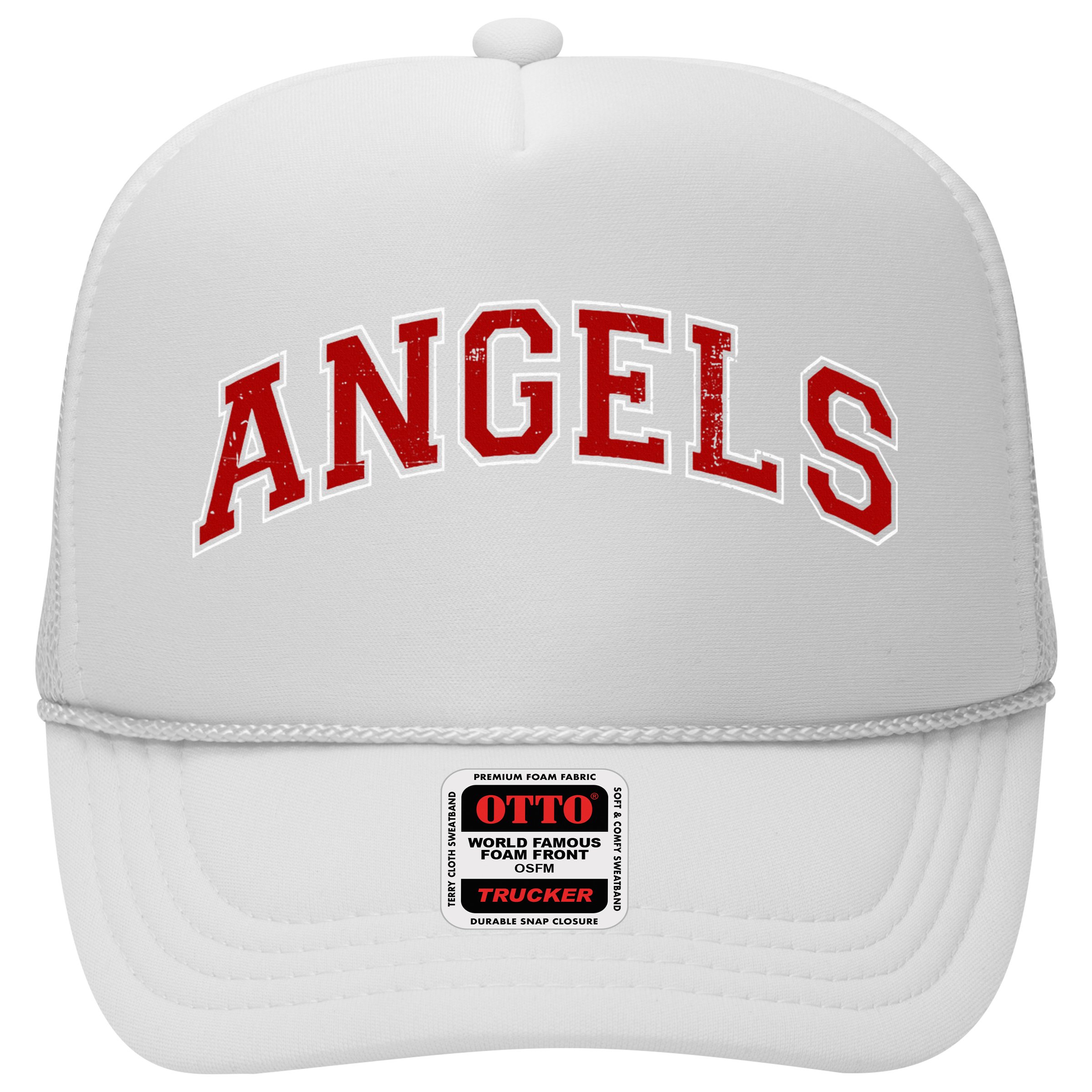 Vintage Angels Sports Name Athletic Text Arch Gift Hat