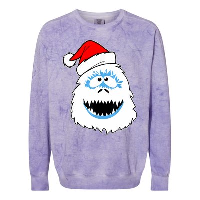 Vintage Abominable Snowman Bigfoot Yeti Christmas Colorblast Crewneck Sweatshirt