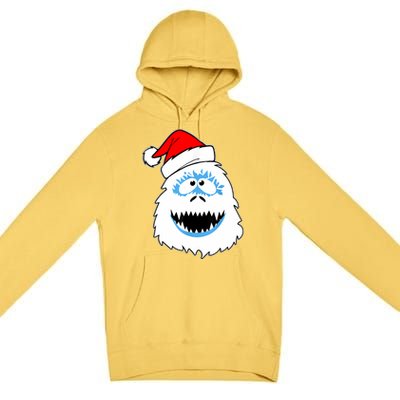 Vintage Abominable Snowman Bigfoot Yeti Christmas Premium Pullover Hoodie