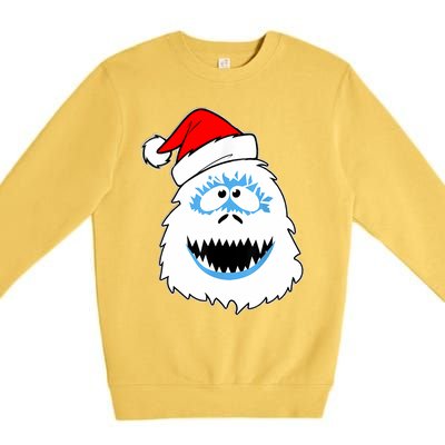 Vintage Abominable Snowman Bigfoot Yeti Christmas Premium Crewneck Sweatshirt