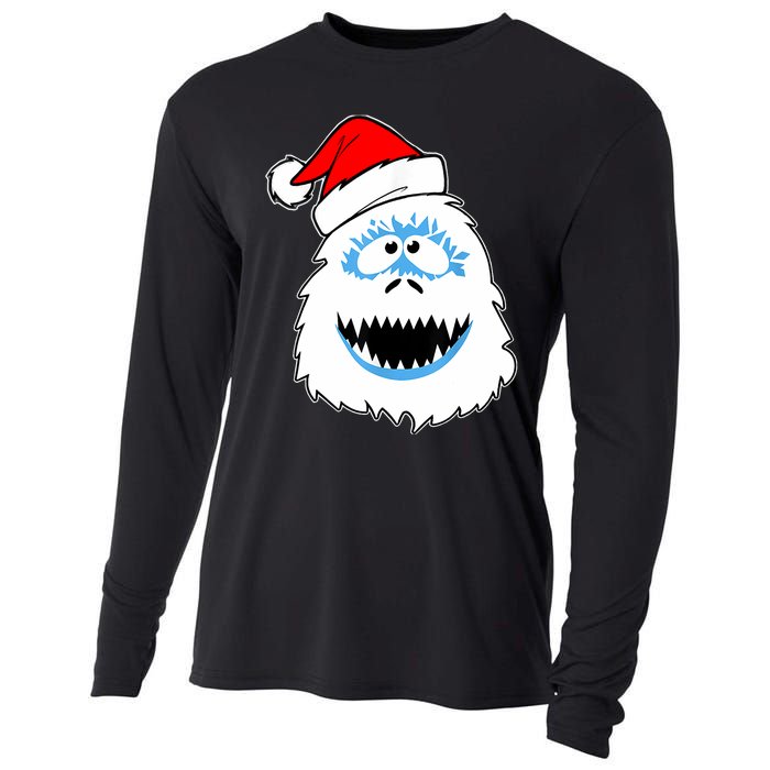 Vintage Abominable Snowman Bigfoot Yeti Christmas Cooling Performance Long Sleeve Crew