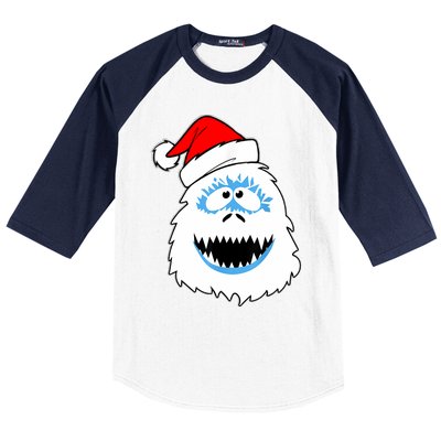 Vintage Abominable Snowman Bigfoot Yeti Christmas Baseball Sleeve Shirt