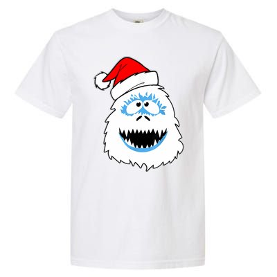 Vintage Abominable Snowman Bigfoot Yeti Christmas Garment-Dyed Heavyweight T-Shirt