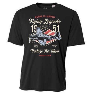 Vintage Air Show Aircraft Show Cooling Performance Crew T-Shirt