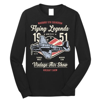 Vintage Air Show Aircraft Show Long Sleeve Shirt