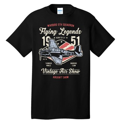 Vintage Air Show Aircraft Show Tall T-Shirt