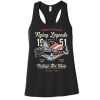 Vintage Air Show Aircraft Show Women's Racerback Tank