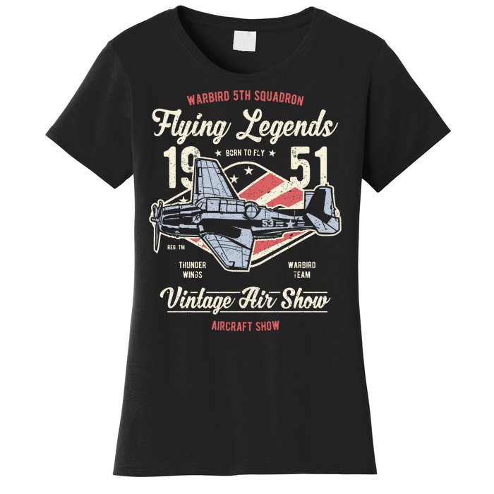 Vintage Air Show Aircraft Show Women's T-Shirt