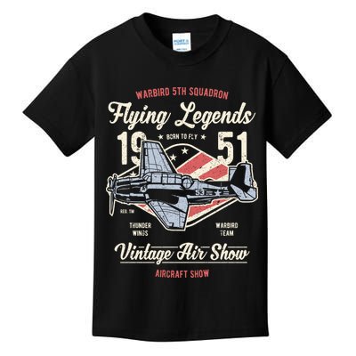 Vintage Air Show Aircraft Show Kids T-Shirt