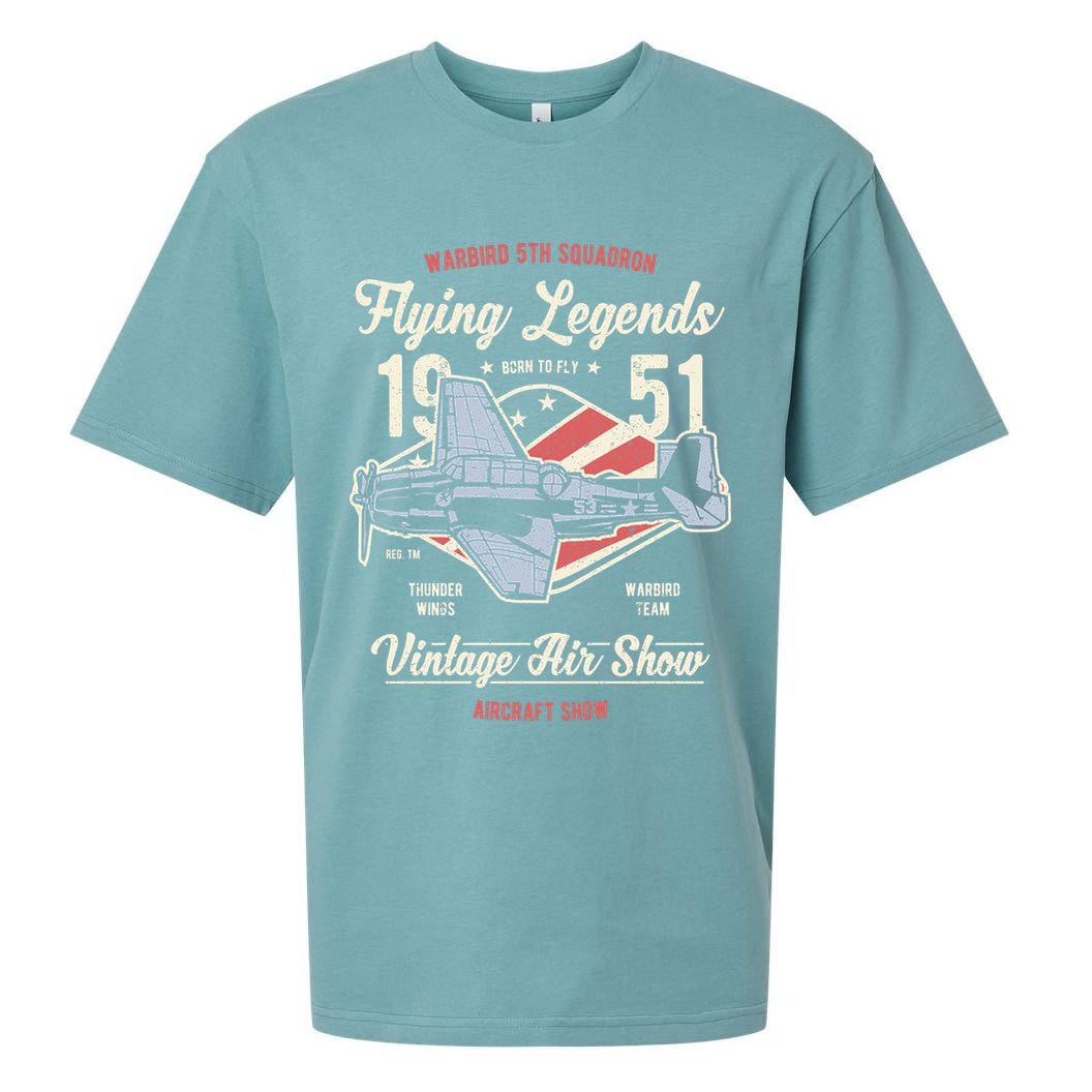 Vintage Air Show Aircraft Show Sueded Cloud Jersey T-Shirt