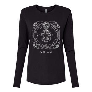 Virgo Astrology Sign Funny Gift Astrological Zodiac Sun Sign Gift Womens Cotton Relaxed Long Sleeve T-Shirt