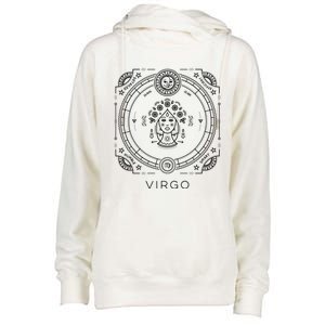 Virgo Astrology Sign Funny Gift Astrological Zodiac Sun Sign Gift Womens Funnel Neck Pullover Hood