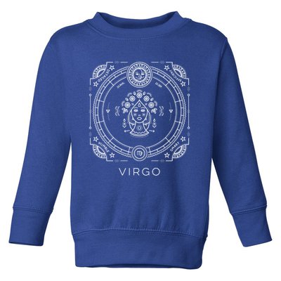 Virgo Astrology Sign Funny Gift Astrological Zodiac Sun Sign Gift Toddler Sweatshirt