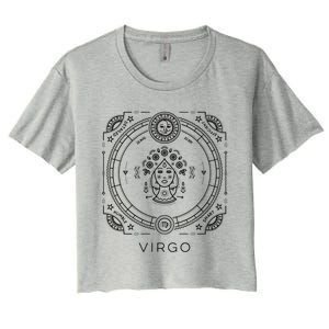 Virgo Astrology Sign Funny Gift Astrological Zodiac Sun Sign Gift Women's Crop Top Tee