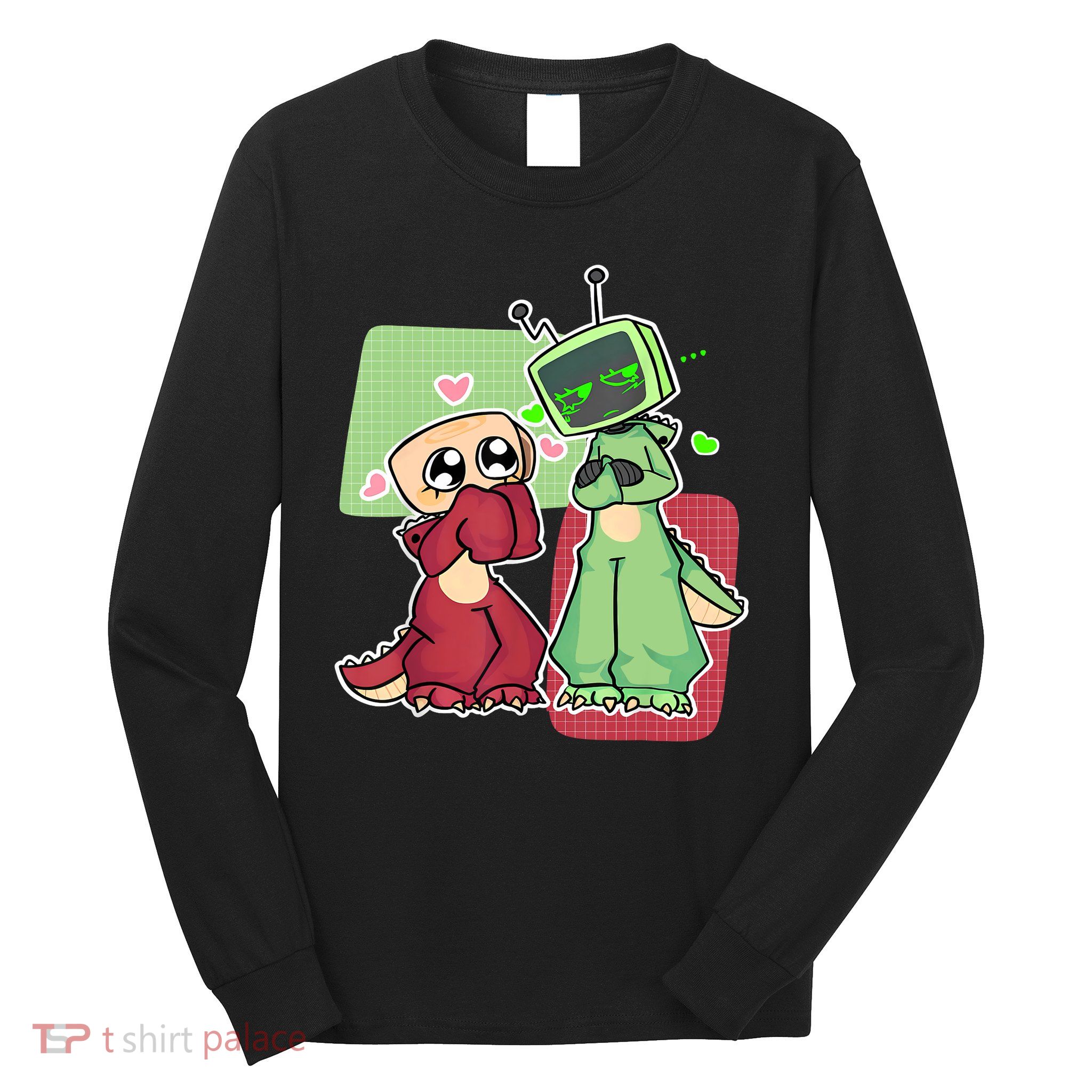 Vee And Shelly From Dandy's World for Boys and Girls 2025  Long Sleeve Shirt