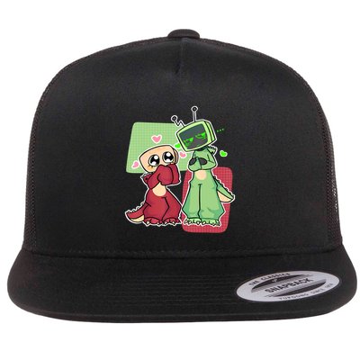 Vee And Shelly From Dandy's World for Boys and Girls 2025  Flatbill Hat