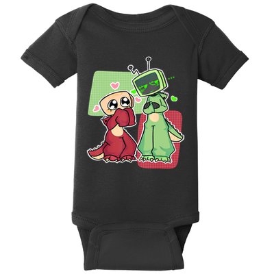 Vee And Shelly From Dandy's World for Boys and Girls 2025  Baby Bodysuit