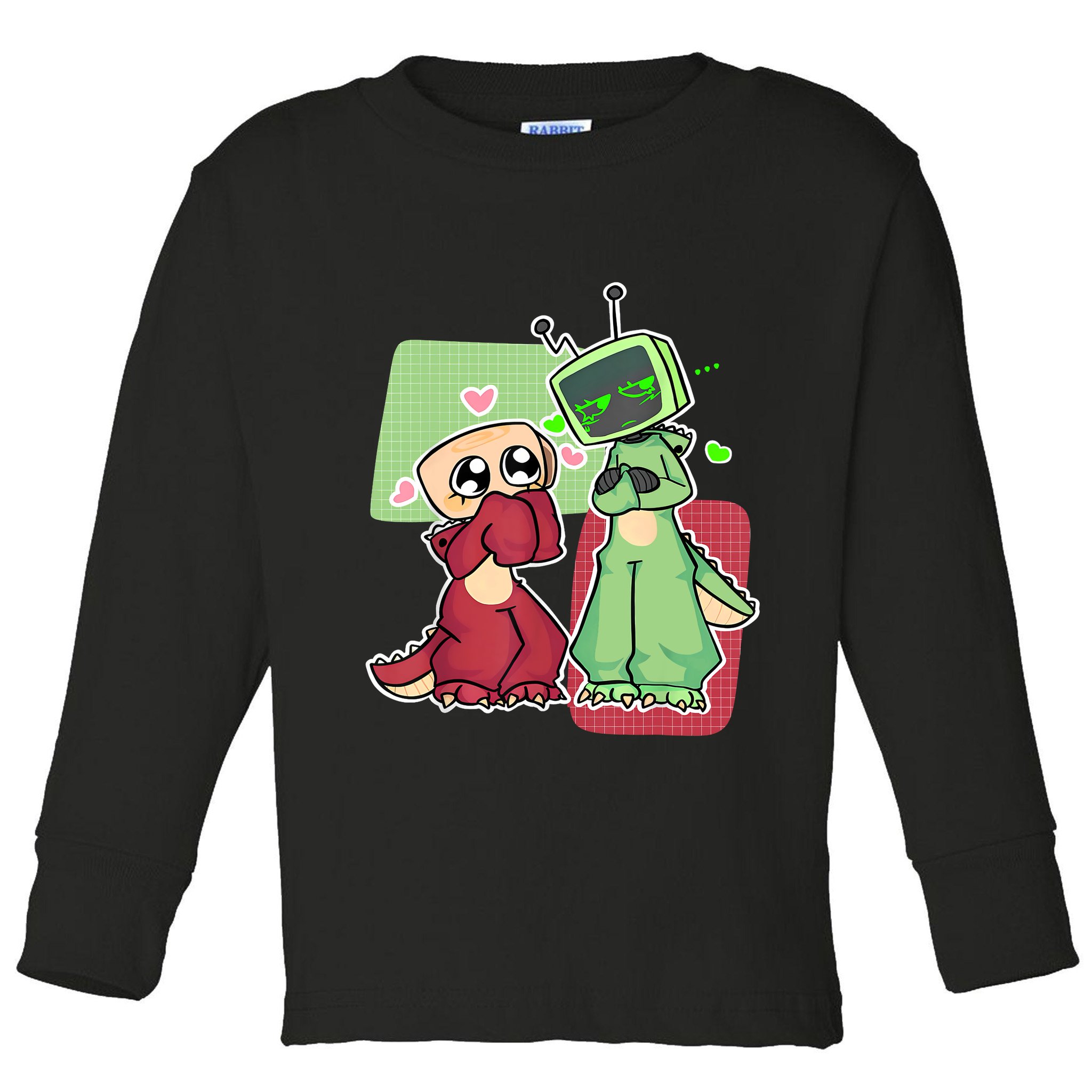 Vee And Shelly From Dandy's World for Boys and Girls 2025  Toddler Long Sleeve Shirt