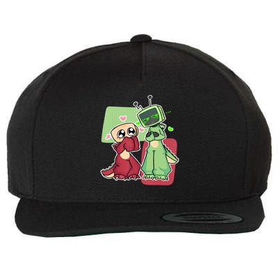 Vee And Shelly From Dandy's World for Boys and Girls 2025  Wool Snapback Cap