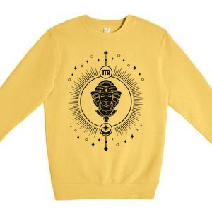 Virgo Astrology Sign Horoscope Zodiac August September Gift Premium Crewneck Sweatshirt