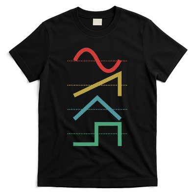 Vintage Analog Synthesizer Techno Waveform Synth Nerd T-Shirt