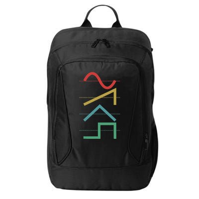 Vintage Analog Synthesizer Techno Waveform Synth Nerd City Backpack