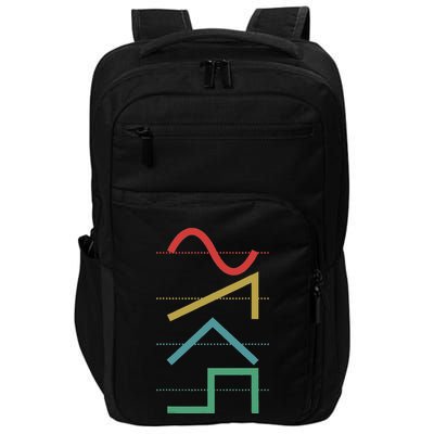 Vintage Analog Synthesizer Techno Waveform Synth Nerd Impact Tech Backpack